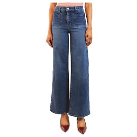 Frame Denim Blue Le Slim Palazzo Jeans - Größe UK 6 Blau