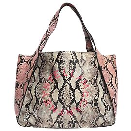 Stella Mc Cartney Bolso tote multicolor con efecto piel de serpiente Multicolor