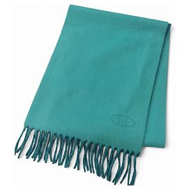 Hermès Hermes Turquoise Cashmere Stole Turquoise