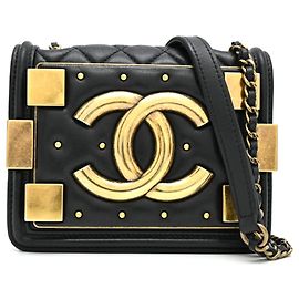 Borsa a tracolla Chanel Lego Boy da donna Nero