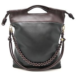 Loewe Flamenco Women's Tote Bag Black Dark brown