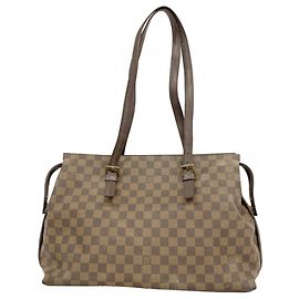 Bolsa de Ombro Louis Vuitton Damier Chelsea N51119 Ebene Damier ebene