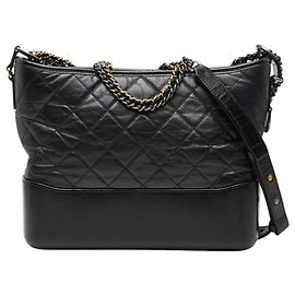 Borsa a tracolla Chanel Coco Mark Gabrielle con catena Nero