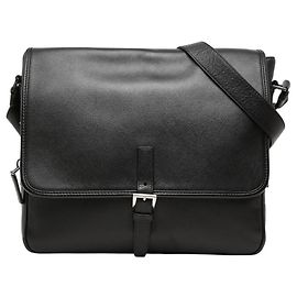Bolsa de ombro com placa de logotipo Triangle Prada Preto