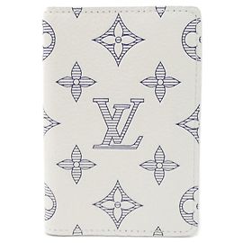 Louis Vuitton Monogram Shadow Kartenetui Weiß