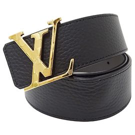 Louis Vuitton Damier Gürtel für Herren Schwarz Golden