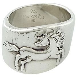 Hermès Hermes Gallop Horse Ring Silber