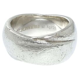 Hermès Hermes Silver 925 Band Ring Silvery