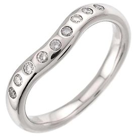 Tiffany & Co. Wide Curved Band Ring aus Platin Andere