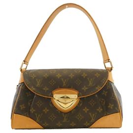 Bolsa de Ombro Louis Vuitton Monogram Beverly MM Marrom