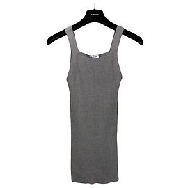 Thierry Mugler Mugler Top de punto acanalado gris Gris