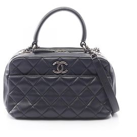 Borsa Bowling Matelassé Chanel Blu navy