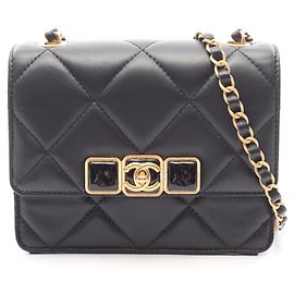 Borsa a tracolla mini Matelassé Chanel Nero