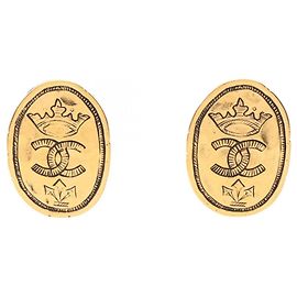 Orecchini a clip Chanel Coco Mark D'oro