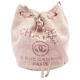 Bolso de Hombro Chanel Deauville Rosa