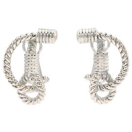 Pendientes Rope Drop en plata Hermès Plata