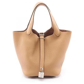 Hermès Hermes Picotin Lock PM Handbag Beige