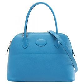 Hermès Hermes Bolide 27 2-Way Handbag Blue