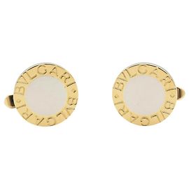 Bulgari Gemelli Bvlgari in oro giallo 18K e acciaio inossidabile Argento D'oro