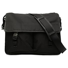 Bolsa tiracolo Prada Black Tessuto com fivela dupla Preto