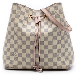 Louis Vuitton White Damier Azur Neonoe MM Branco
