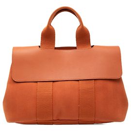 Hermès Orange Toile and Swift Valparaiso PM Orange