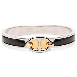 Bracciale Hermès Black Mini Enamel Clic Chaine d Ancre PM Altro
