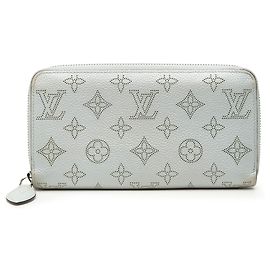 Cartera Zippy Mahina Monogram gris Louis Vuitton Castaño Gris