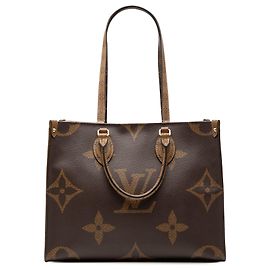 Louis Vuitton Marrom Monogram Reverse Giant OnTheGo MM Marrom