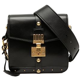 Dior Black Leather DiorAddict Square Flap Black