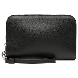 Pochette Baikal em couro Taiga preto Louis Vuitton Preto