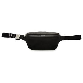 Borsa a tracolla City in nylon nero Saint Laurent Nero