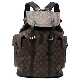 Louis Vuitton Brown Monogram Macassar Christopher Backpack MM Brown
