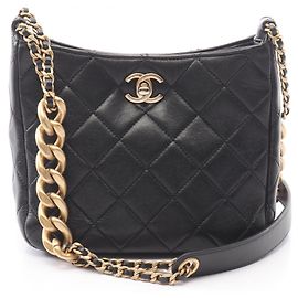 Borsa Hobo Matelassé Small Chanel Nero