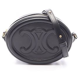 Céline Borsa a Spalla Celine Triomphe Oval Purse Nero