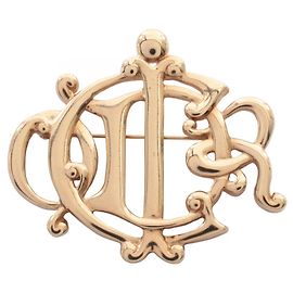 Spilla Christian Dior placcata oro D'oro