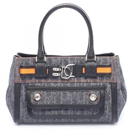 Borsa Christian Dior Dior Flightline Trotter Nero Arancione Blu navy