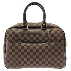 Louis Vuitton Damier Bowling Vanity Handbag Damier ebene