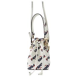 Sac à main Fendi Montresor Mini Blanc Rouge Bleu Marine