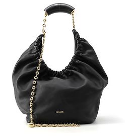 Loewe Shoulder Bag Squeeze Medium Melona Black