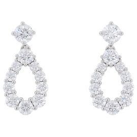 Harry Winston Platin-Steckohrringe Andere