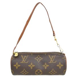 Louis Vuitton Papillon Pochette Monogram Canvas Mini Marrone