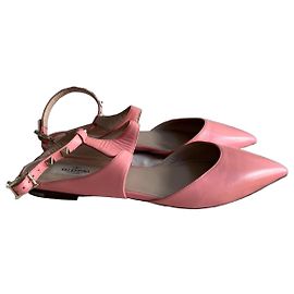 Valentino Garavani Bailarinas Rockstud Rosa