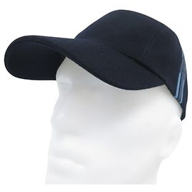 Hermès NEW HERMES NEVADA H STRIP CAP H242068N L 59 CASHMERE BLUE CAP HAT Navy blue