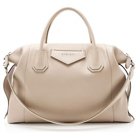 Bolsa Givenchy Calfskin Soft Antigona Medium Marrom Bege