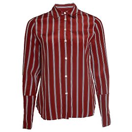 Frame Denim FRAME, camisa de rayas en rojo Roja