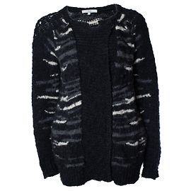 IRO, cardigan Omeva en maille avec fermeture éclair Gris