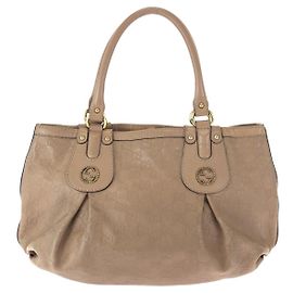Bolsa de ombro tote em couro Gucci Scarlet GG Rosa