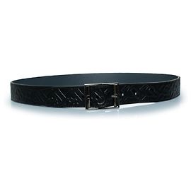 Burberry, B embossed leather belt in black Black