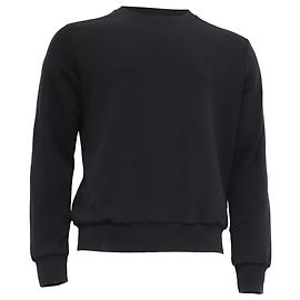 Ermenegildo Zegna Rundhalspullover aus schwarzer Baumwolle Schwarz